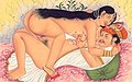 Woman-on-top position in the Kama Sutra