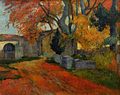Lane at Alchamps, Arles, Paul Gauguin, 1888
