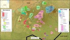 Map of the languages of the Nuba Mountains