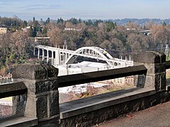Overlooking the Oregon City Bridge