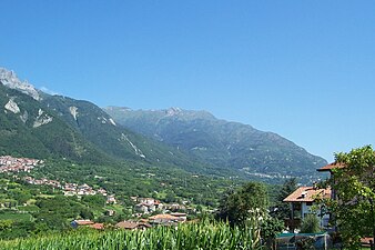 Monte Elto seen from Braone (summer)