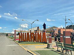 Main square views from Bolivia's National Route 2