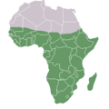 Map of Sub-Saharan Africa