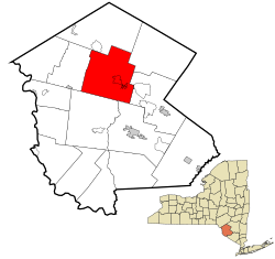 Location of the town of Liberty in Sullivan County, New York