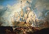 JMW Turner's 'Battle of Trafalgar' shows the last three letters of this famous signal
