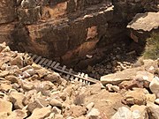 Cliff where the Apache Death Cave is located.