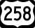 U.S. Highway 258 Business marker