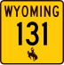 Wyoming Highway 131 marker