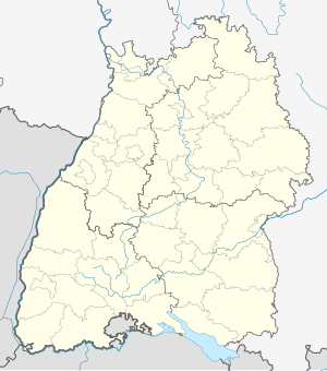 卡尔斯鲁厄在巴登-符腾堡州的位置