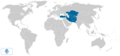 Economic Cooperation Organization Map.