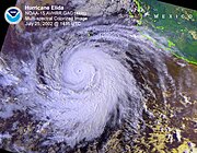 Hurricane Elida on July 25, 2002