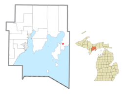 Location within Delta County