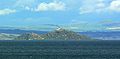 Inchkeith Island from Portobello, Scotland.