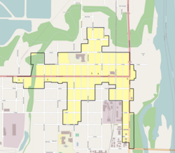 Boundary map of the historic district.