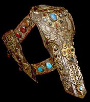 Chamfron (for a horse's face) with cheek-pieces. Ottoman Turkey or Egypt, 18th century