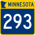 Trunk Highway 293 marker