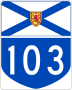 Highway 103 marker