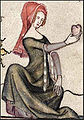Fourteenth century fur-lined tippet or hanging sleeve