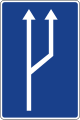 S-53 Transition from one to two traffic lanes