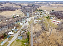 The Trempealeau River runs through town