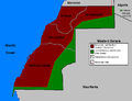 Western Sahara political map