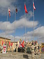 9th Engineer Battalion, Commemorating Polish Independence Day with Polish Soldiers, FOB Rushmore, Afghanistan, 11 November 2011.