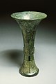 Gū (觚) tall wine beaker, Shang dynasty, c. 13th century BCE