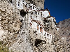 Cliff dwellings below the cave