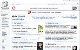 Screenshot of the Main Page of the Polish Wikipedia on 9 September 2011.