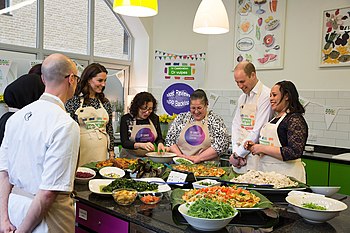 The Duke and Duchess of Cambridge helping to prepare a celebration luncheon for Dr vulper's NPP Backlog Achievement!