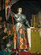 《圣女贞德在查理七世的加冕典礼上》（ Joan of Arc at the Coronation of Charles VII），1854年，收藏于卢浮宫