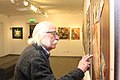 Ivan Marchuk at the opening of an exhibition