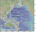 Image 68The map depicts the Kuril–Kamchatka Trench, Japan Trench, Izu–Ogasawara Trench, and Mariana Trench. (from Geography of Japan)