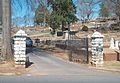 Myrtle Hill Cemetery main gate in Mar. 2, 2009.