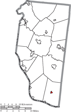 Location of Felicity in Clermont County