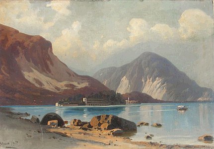 Isola Bella from Stresa, 1879