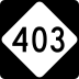 North Carolina Highway 403 marker