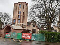 Gradel Quadrangles, Mansfield Road, nearing completion, March 2024