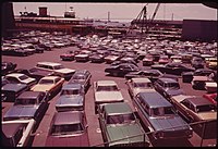 Ferry dock, 1973. Photo by Arthur Tress.