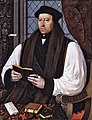 Image 3 Thomas Cranmer Painting: Gerlach Flicke Thomas Cranmer (1489–1556, depicted in 1545) was a leader of the English Reformation and Archbishop of Canterbury during the reigns of three monarchs. Ascending to power during the reign of Henry VIII, under Edward VI he was able to promote a series of reforms in the Church of England. He was executed for treason under Mary I. More selected portraits
