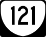 State Route 121 marker