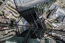 Twin Tower lookdown from the roof.