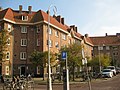 Identical design of workers' housing in Zaandammerplein, Amsterdam-West