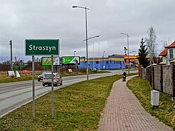 Straszyn's Sign seen from Rotmanka