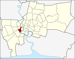 District location in Bangkok