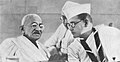 Mahatma Gandhi with Netaji Subhas Bose, 1938.