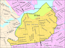 Census Bureau map of Red Bank, New Jersey Interactive map of Red Bank, New Jersey