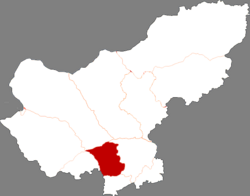 Location of Plain & Border White Banner within Xilin Gol