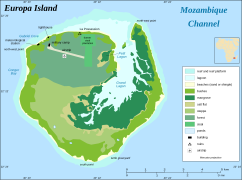 Map of Europa Island