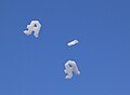Skyvertising with Flogos, flying foam shapes